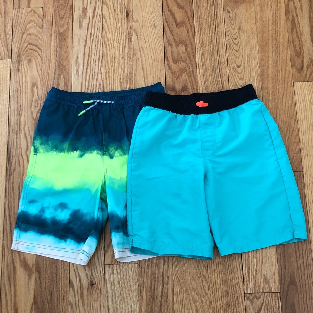 Cat & Jack 2 Pairs of Boys' Swim Shorts Size Medium (8/10)